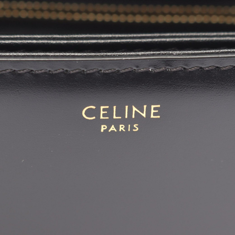 CELINE Teen Triomphe 斜背肩背包 199233BF4 黑色皮革 二手 女士-3