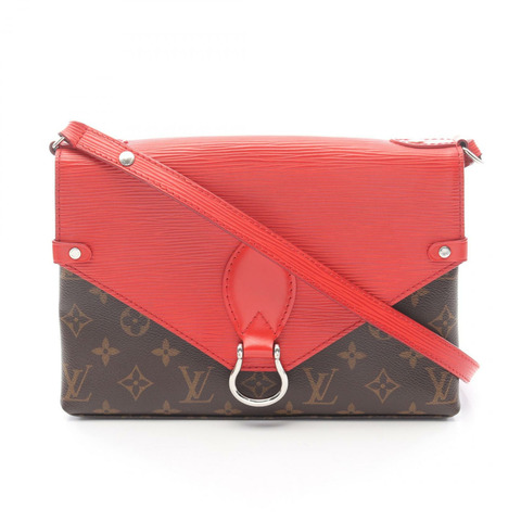路易威登 Saint-Michel 肩背包 M44031 Monogram Epi 棕紅色 二手 LV