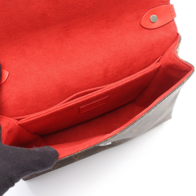 路易威登 Saint-Michel 肩背包 M44031 Monogram Epi 棕紅色 二手 LV-2