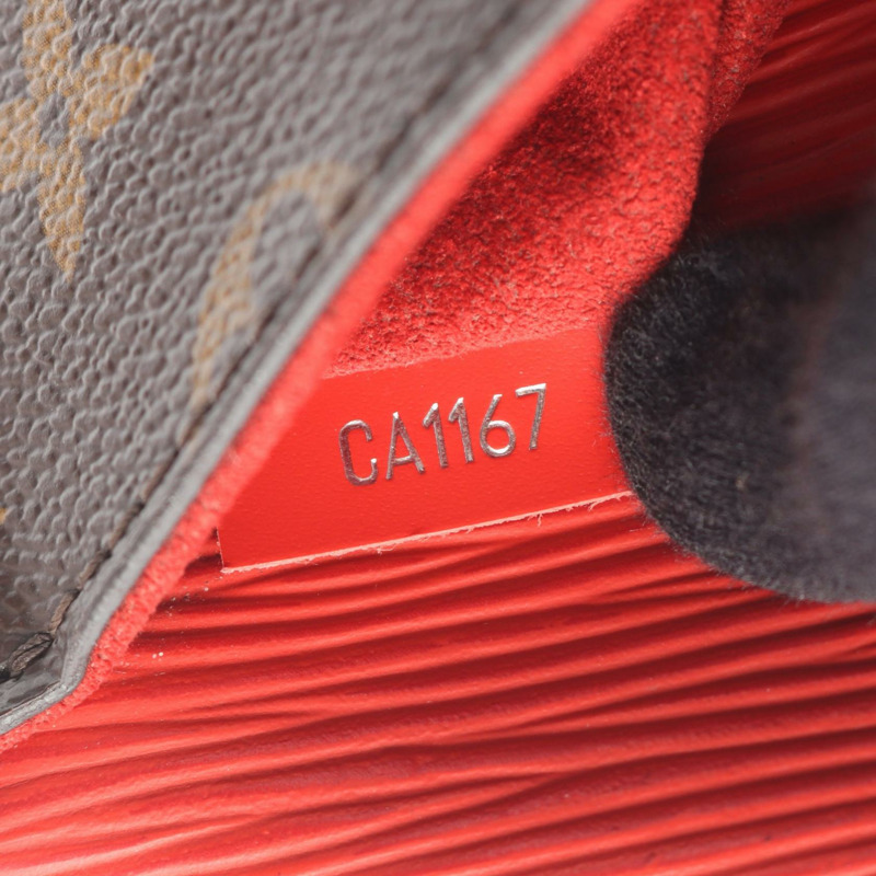 路易威登 Saint-Michel 肩背包 M44031 Monogram Epi 棕紅色 二手 LV-4