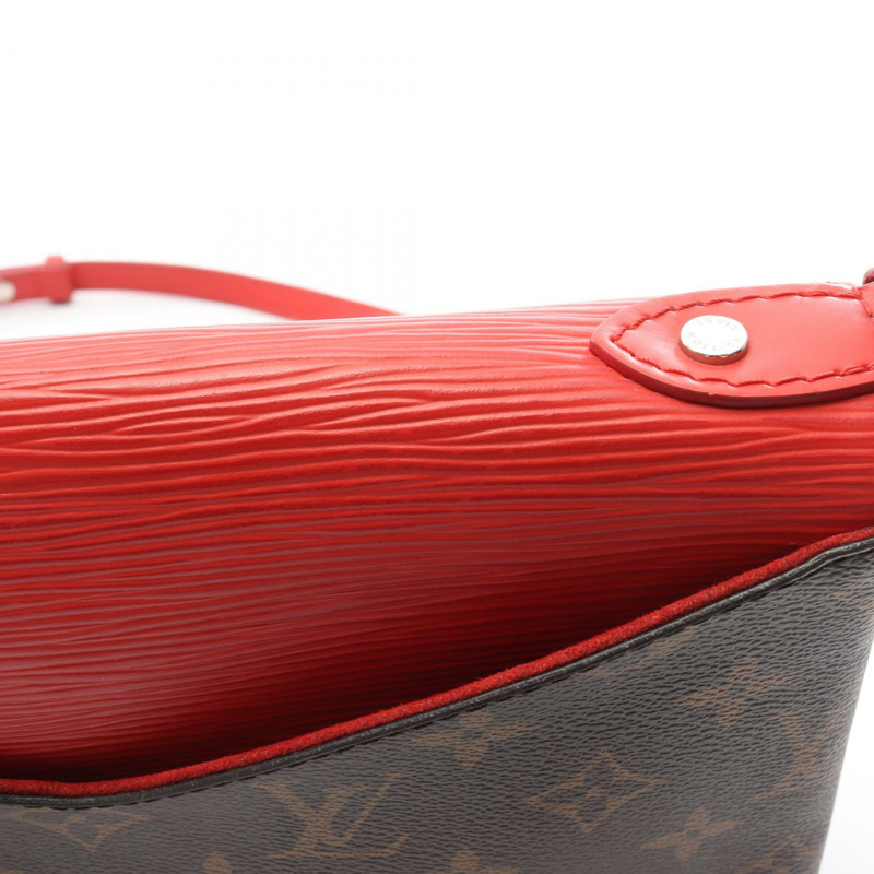 路易威登 Saint-Michel 肩背包 M44031 Monogram Epi 棕紅色 二手 LV-9