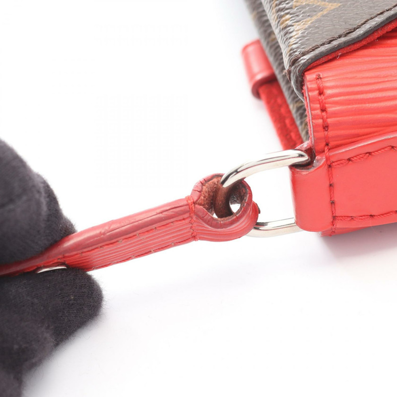 路易威登 Saint-Michel 肩背包 M44031 Monogram Epi 棕紅色 二手 LV-13