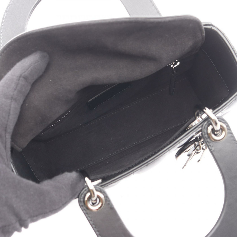 Dior LADY DIOR MY ABCDIOR 小號 Cannage 斜挎包，黑色真皮，二手-2