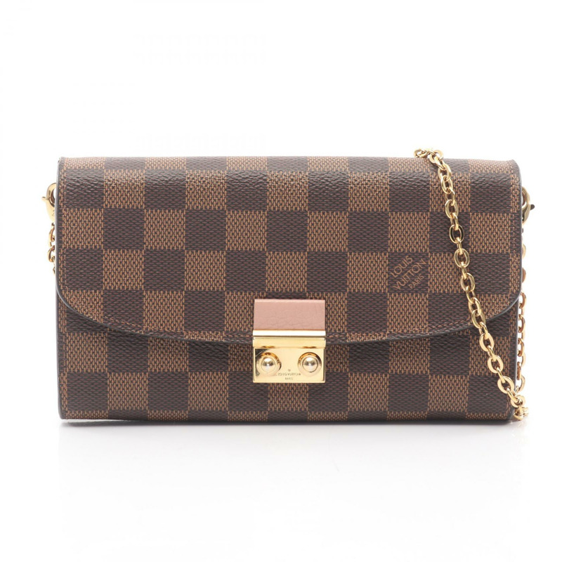 路易威登 Portefeuille Croisette 鏈條單肩包 N61273 Damier Magnolia-0