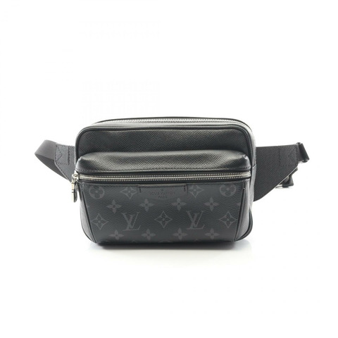 路易威登 (LOUIS VUITTON) 戶外腰包 M30245 Taigalama 黑色皮革二手