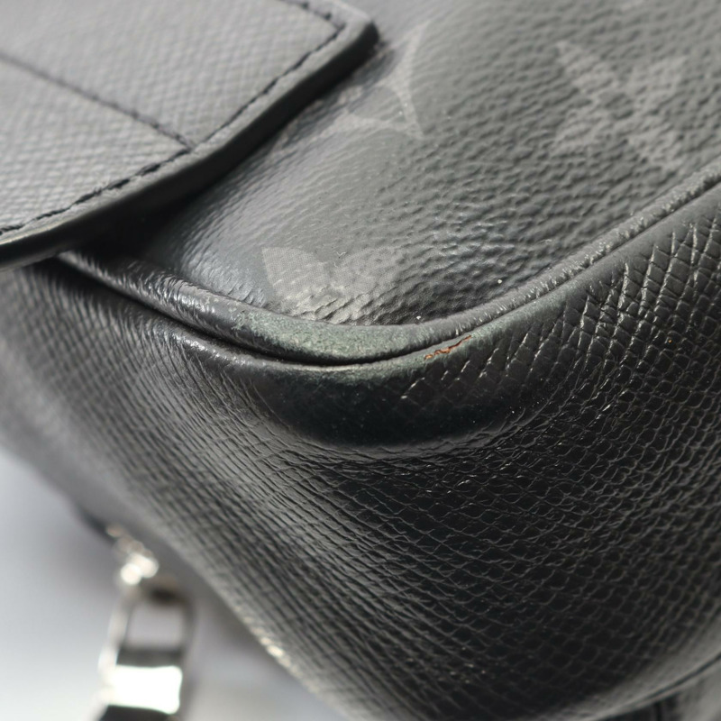 路易威登 (LOUIS VUITTON) 戶外腰包 M30245 Taigalama 黑色皮革二手-5