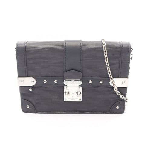 路易威登 Portefeuille Trunk 單肩包 M67507 Epi 皮革黑色二手 LV