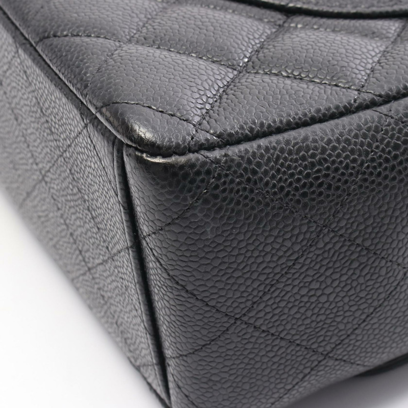 香奈兒 Jumbo Matelasse 34 肩背包 A47600 粒面小牛皮 黑色 二手 金色五金 CC-7