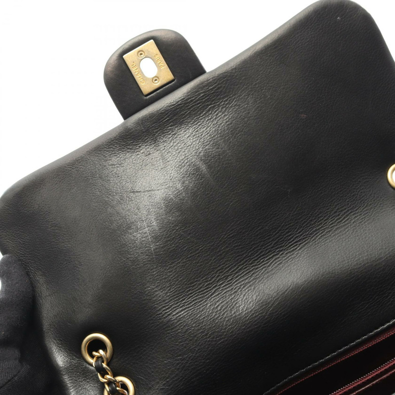 香奈兒 (CHANEL) Matelasse 單肩包 A944495 羊皮黑二手金色五金 CC-5
