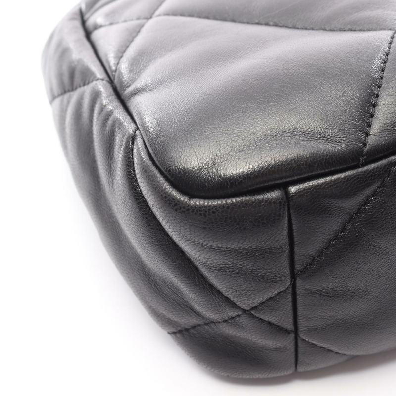 香奈兒 19 dix-neuf Matelasse 鏈條肩背包 AS1160 黑色皮革 二手 女士-7