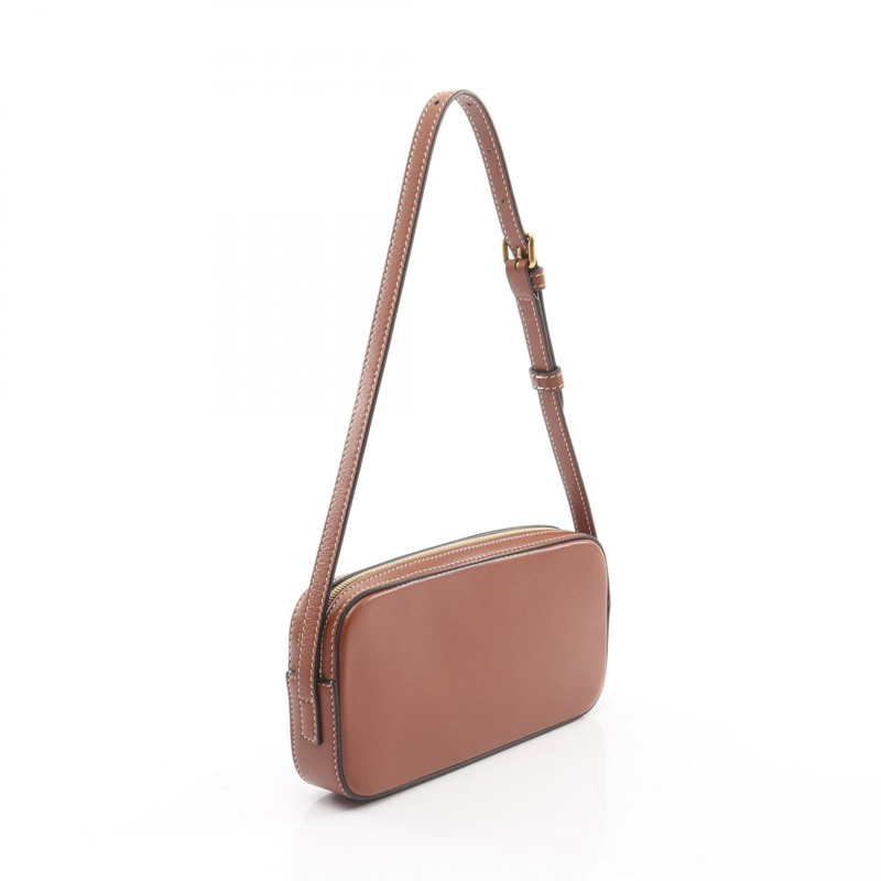 CELINE Mini Camera Cuir Triomphe 單肩包 10J583DR8 皮革棕色 二手 女士-1