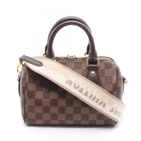 路易威登 Speedy Bondouliere 20 單肩手提包 N40489 Damier 棕色 二手 LV