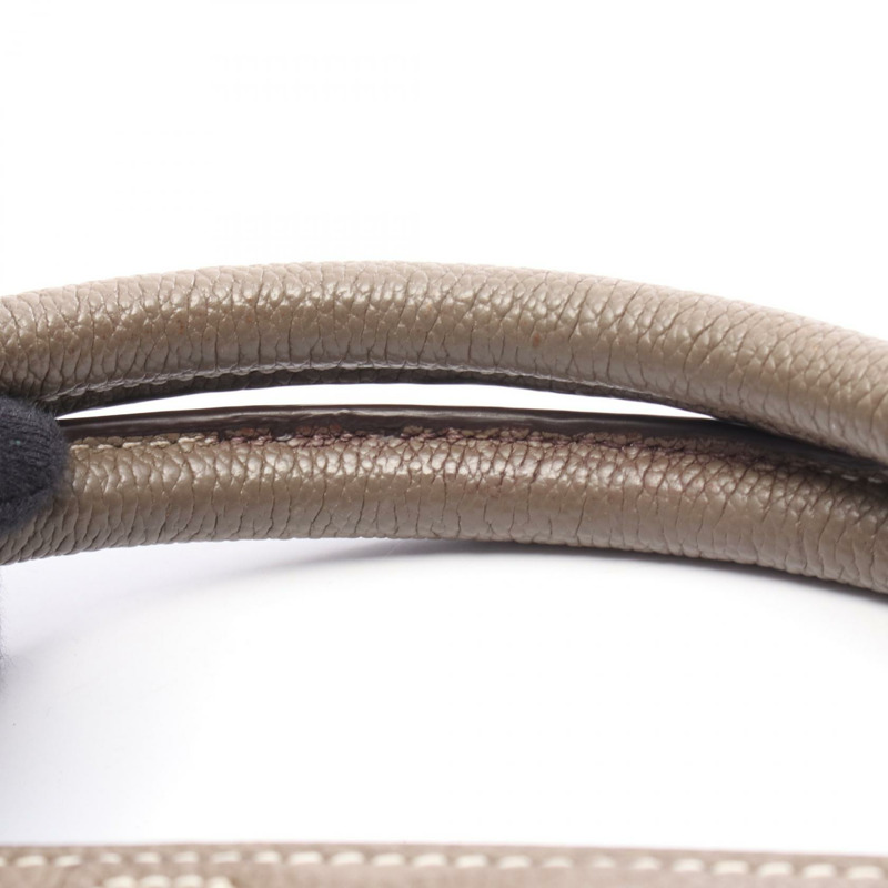 CELINE Luggage Micro Shopper 手提包 189793 皮革 米色 二手 女士-12