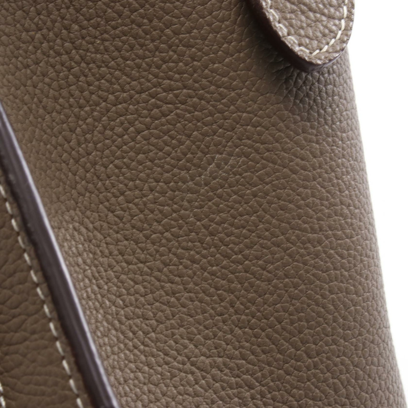 CELINE Luggage Micro Shopper 手提包 189793 皮革 米色 二手 女士-13