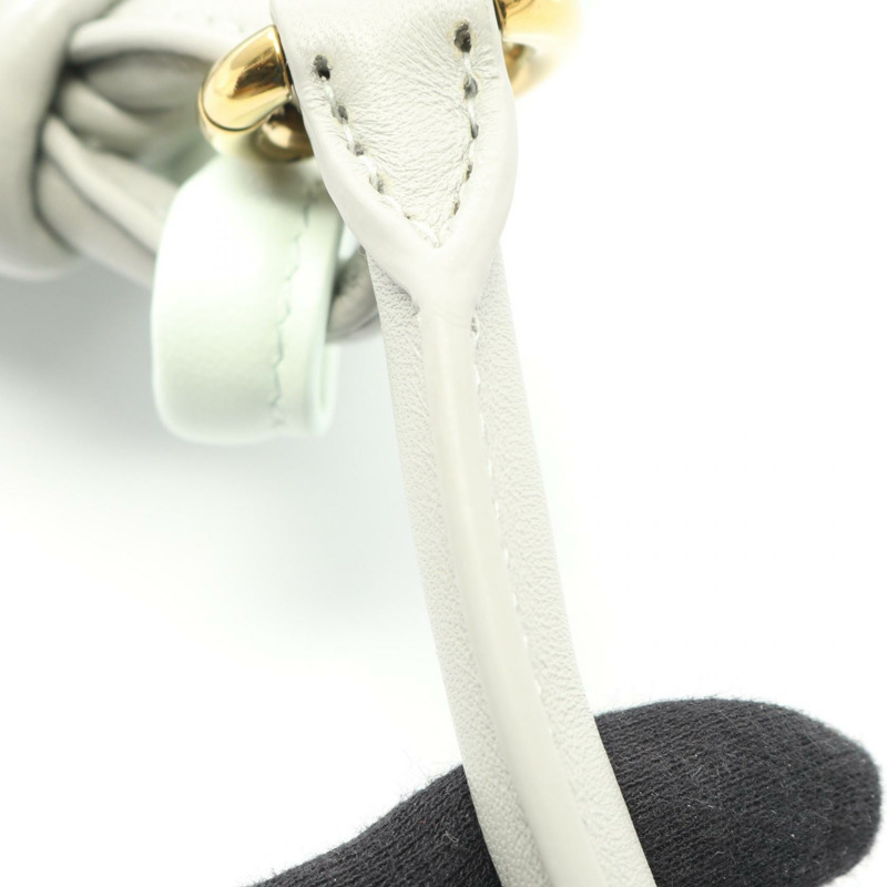 BOTTEGA VENETA 小號 Gemelli Intrecciato 單肩包 776764 皮革 灰色 二手-5