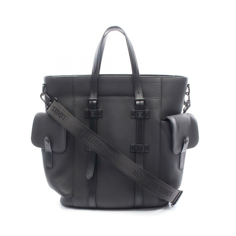 路易威登 Christopher 手提單肩斜背包 M58479 黑色皮革二手