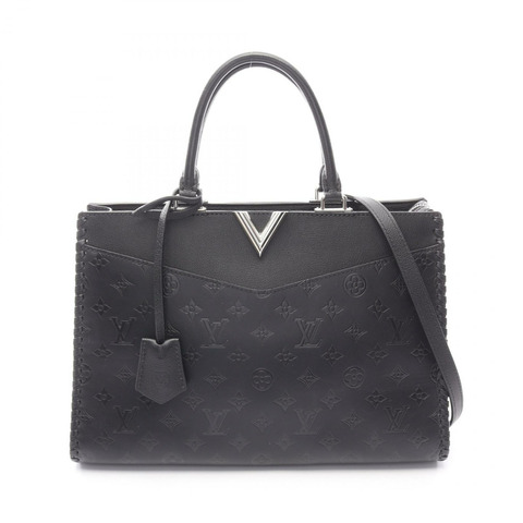 路易威登 Very Zip Tote 斜背包 M54147 小牛皮 黑色 二手 LV