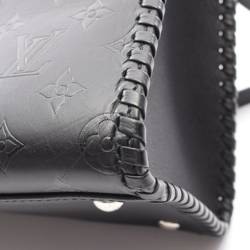 路易威登 Very Zip Tote 斜背包 M54147 小牛皮 黑色 二手 LV-10