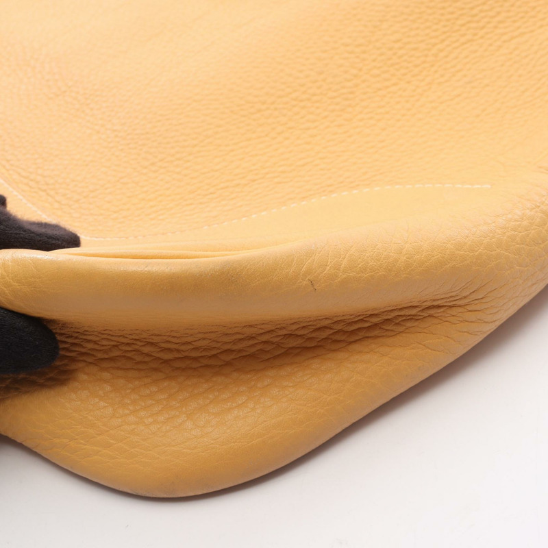 愛馬仕 Trim 35 肩背包，Clemence 皮革，黃色 Jaune，二手，女士，K GHW-10