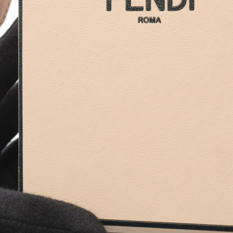 FENDI Box 斜背包單肩包 8BT339 皮革 粉紅色 二手 女士-4