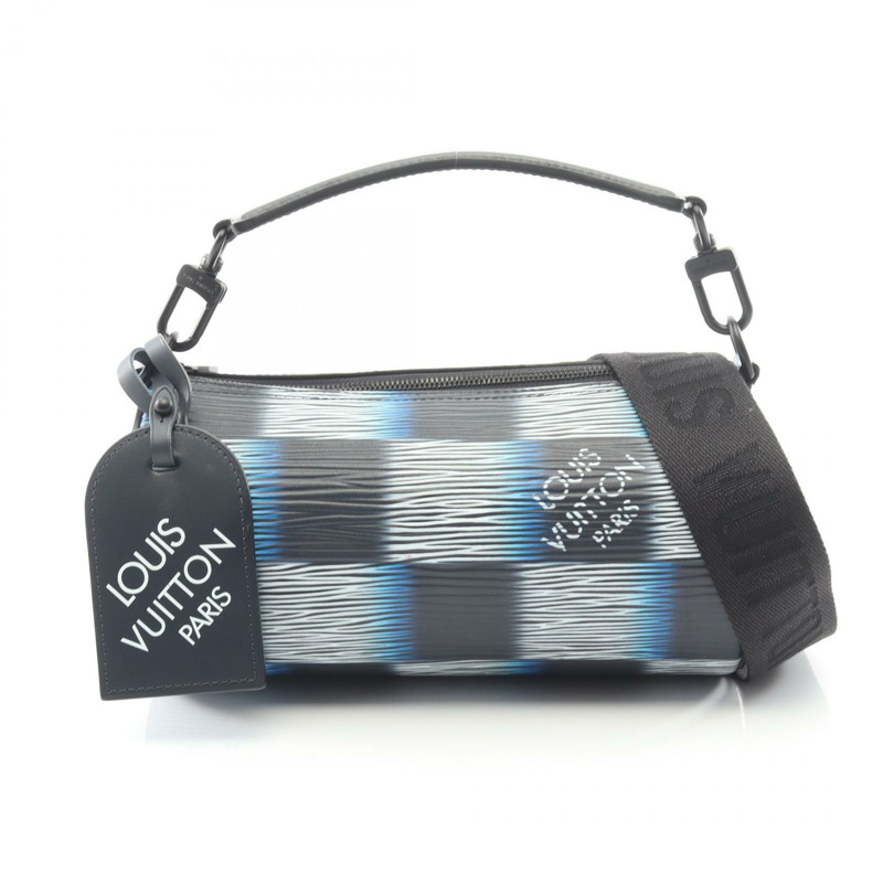 路易威登 Soft Polochon PM 斜背包 M23744 Epi Damier Rush 藍色-0