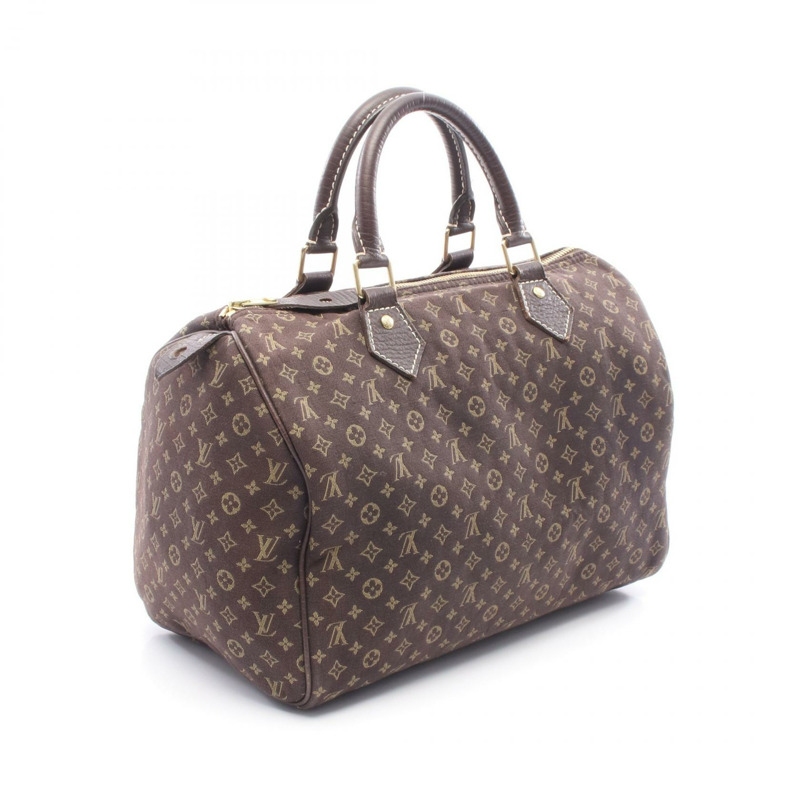 路易威登 Speedy 30 手提包 M95224 Monogram mini Lin 帆布皮革 Ebene LV-1