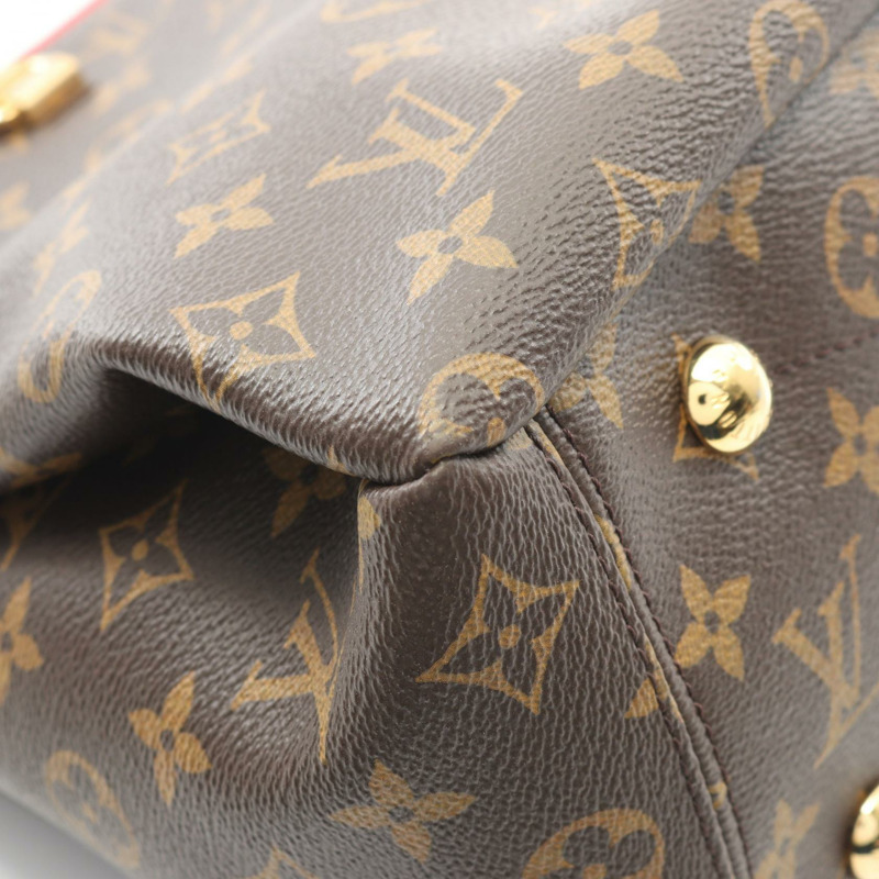 路易威登 Pallas 單肩手提包 M41175 Monogram 皮革 棕色 Cerise 二手-5