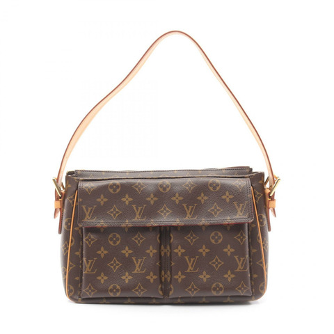 路易威登 Vivacite GM 單肩包 M51163 Monogram 皮革棕色二手女士