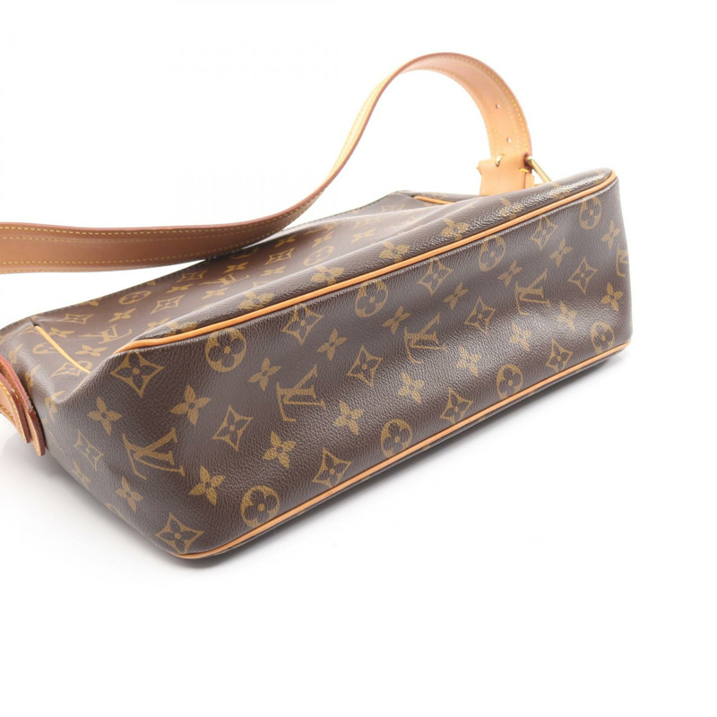 路易威登 Vivacite GM 單肩包 M51163 Monogram 皮革棕色二手女士-9