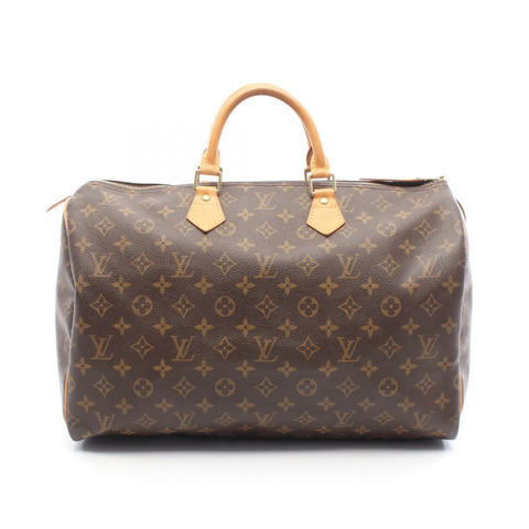 路易威登 Speedy 40 手提包 M41522 Monogram 帆布皮革棕色二手女士