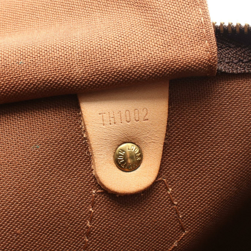 路易威登 Speedy 40 手提包 M41522 Monogram 帆布皮革棕色二手女士-4