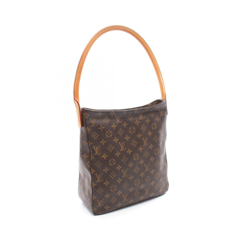 路易威登 Looping GM 單肩包 M51145 Monogram 帆布皮革棕色二手-1