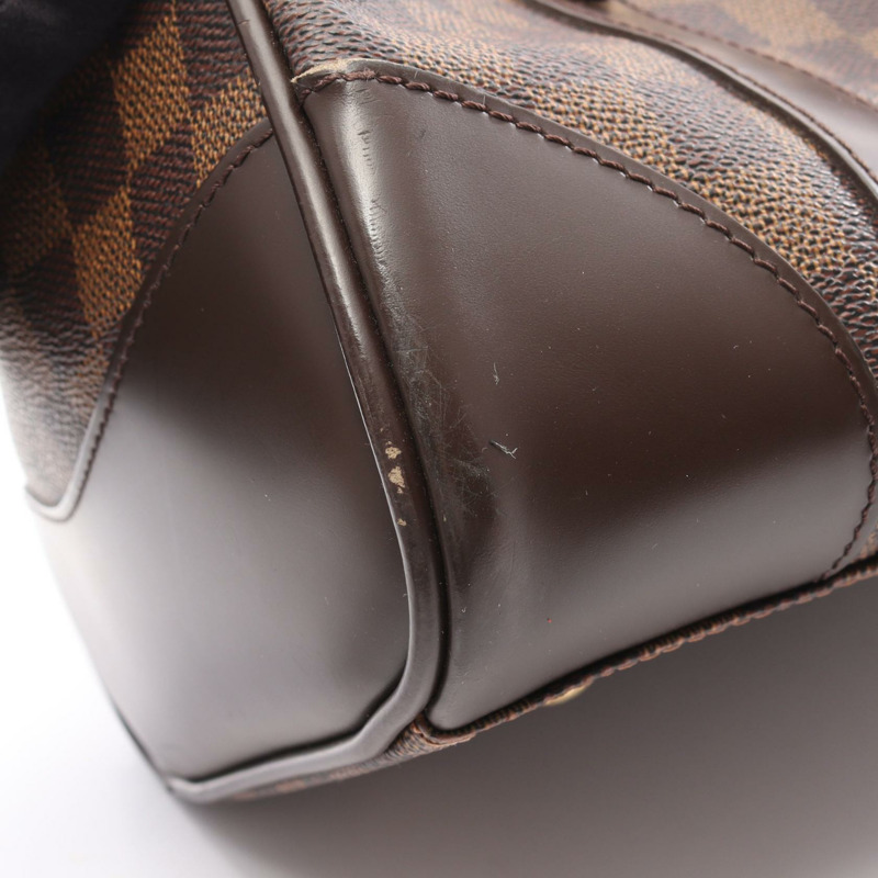 路易威登 Berkeley 單肩手提包 N52000 Damier 皮革 棕色 Ebene 二手-5