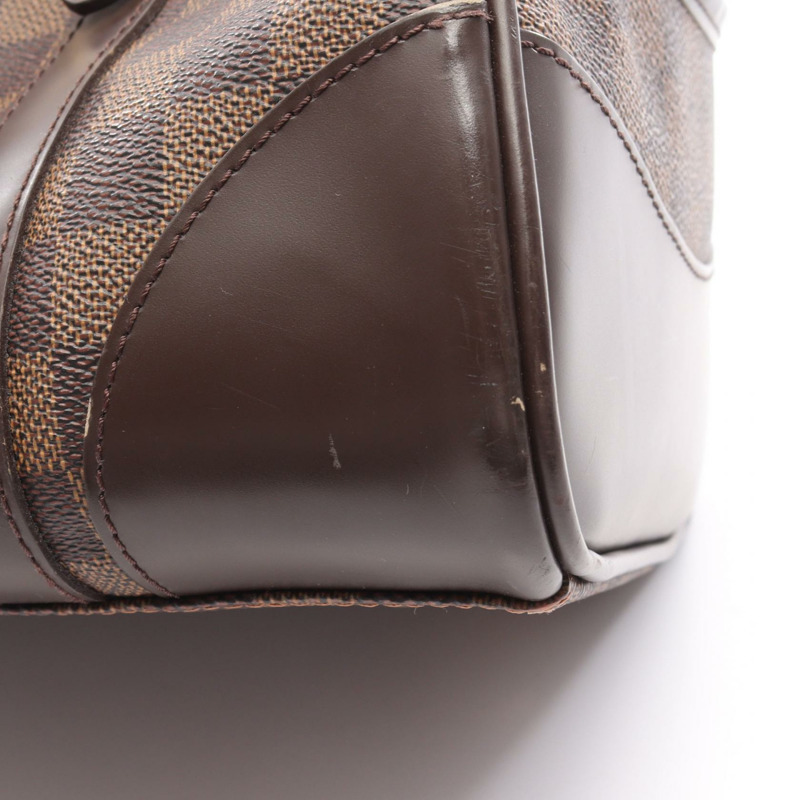 路易威登 Berkeley 單肩手提包 N52000 Damier 皮革 棕色 Ebene 二手-6