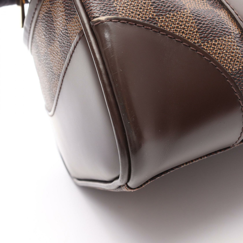 路易威登 Berkeley 單肩手提包 N52000 Damier 皮革 棕色 Ebene 二手-7