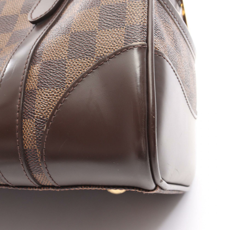 路易威登 Berkeley 單肩手提包 N52000 Damier 皮革 棕色 Ebene 二手-8