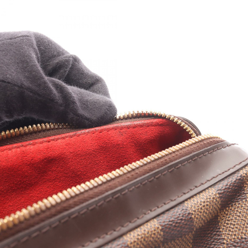 路易威登 Berkeley 單肩手提包 N52000 Damier 皮革 棕色 Ebene 二手-12