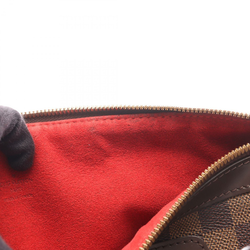 路易威登 Berkeley 單肩手提包 N52000 Damier 皮革 棕色 Ebene 二手-13