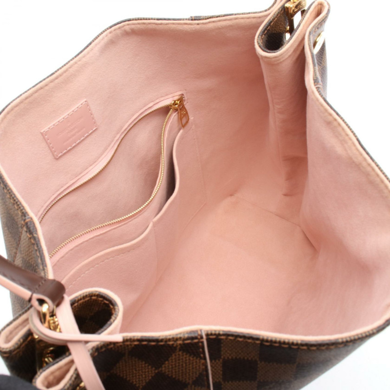 路易威登 Caissa Hobo 單肩包 N41556 Damier 帆布 棕色粉紅色 二手-2