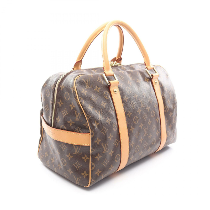 路易威登 Carryall 旅行手提包 M40074 Monogram 皮革 棕色 二手 男女通用-1