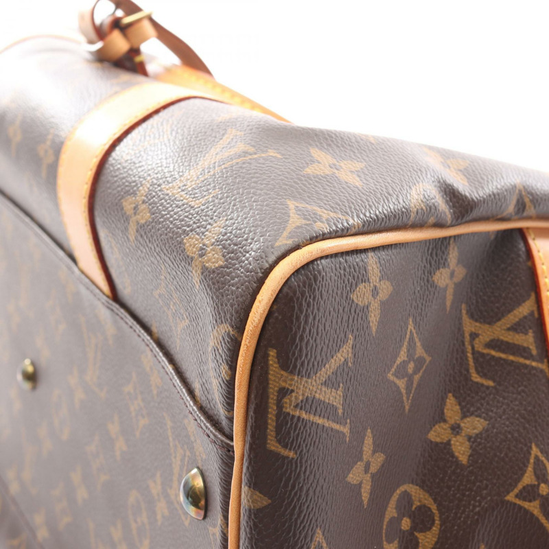 路易威登 Carryall 旅行手提包 M40074 Monogram 皮革 棕色 二手 男女通用-5