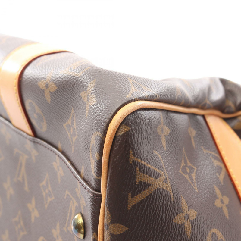 路易威登 Carryall 旅行手提包 M40074 Monogram 皮革 棕色 二手 男女通用-7