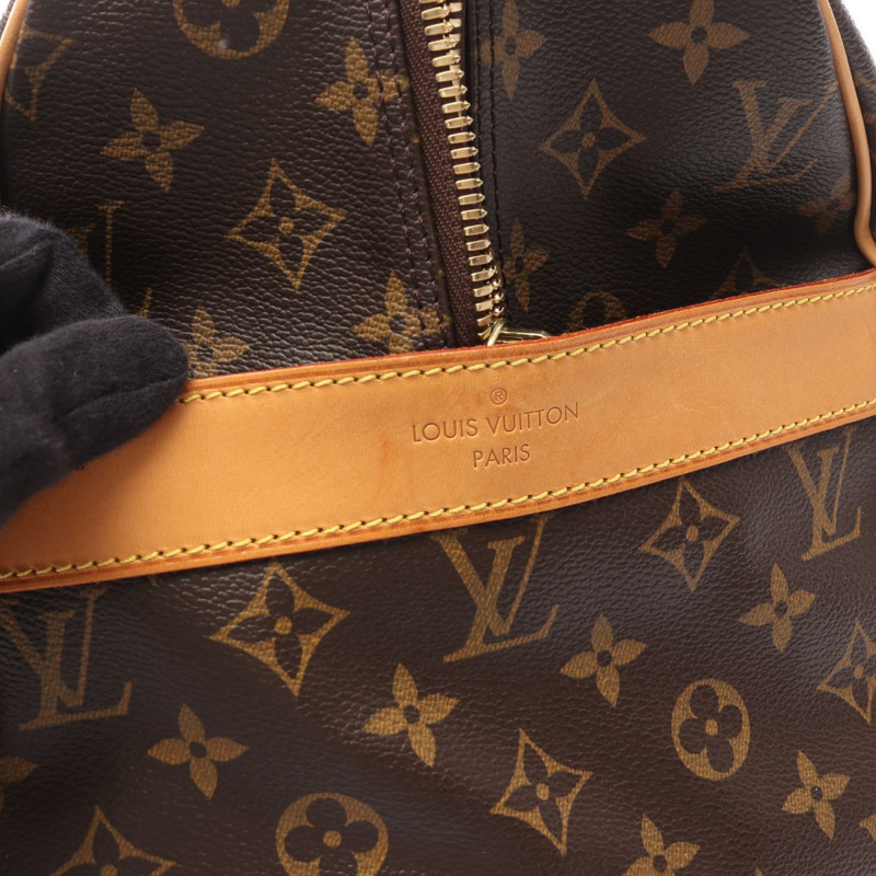 路易威登 Carryall 旅行手提包 M40074 Monogram 皮革 棕色 二手 男女通用-9