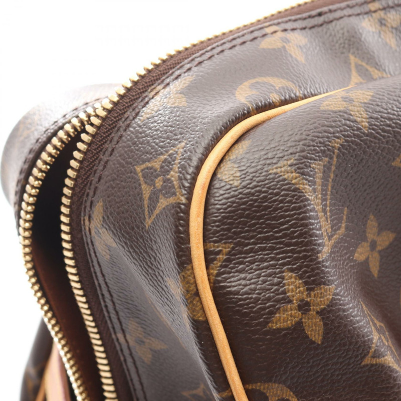 路易威登 Carryall 旅行手提包 M40074 Monogram 皮革 棕色 二手 男女通用-10