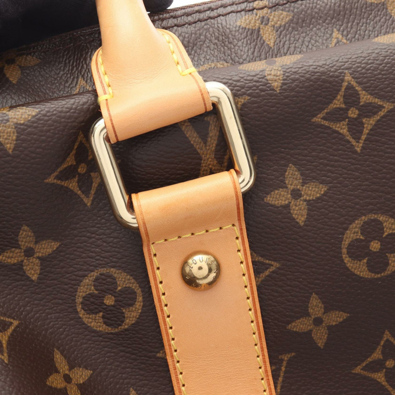 路易威登 Carryall 旅行手提包 M40074 Monogram 皮革 棕色 二手 男女通用-12