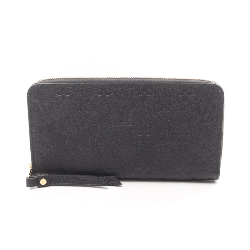 路易威登 Zippy around 長版皮夾 M61864 Monogram Empreinte 黑色 二手-0