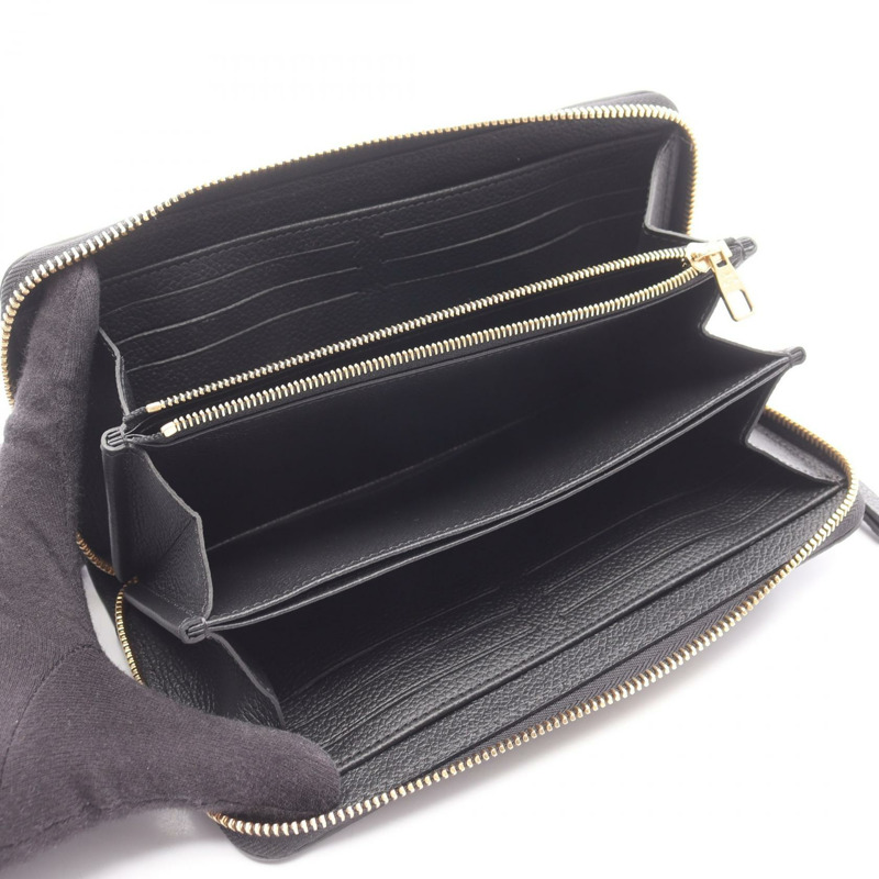 路易威登 Zippy around 長版皮夾 M61864 Monogram Empreinte 黑色 二手-2