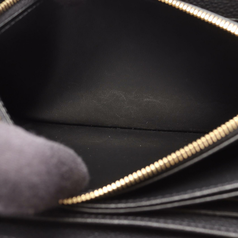 路易威登 Zippy around 長版皮夾 M61864 Monogram Empreinte 黑色 二手-4