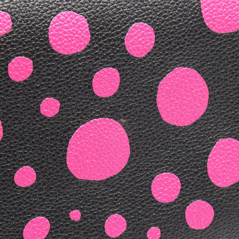 路易威登 x YK Neverfull MM 手提包 M46419 Monogram empreinte 黑色粉紅色 LV-4