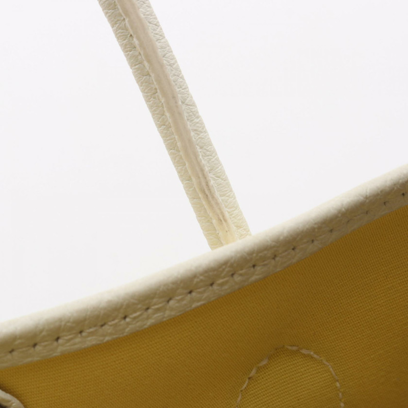 HERMES 花園派對 TPM 托特包 R Toile officier Negonda White Soufre SHW-9